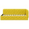 vidaXL Estrutura de Cama de Canto Amarelo 90 x 190 cm Veludo