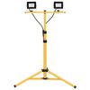 vidaXL Projetor c/ ilumina&ccedil;&atilde;o LED e trip&eacute; 2x20 W branco frio