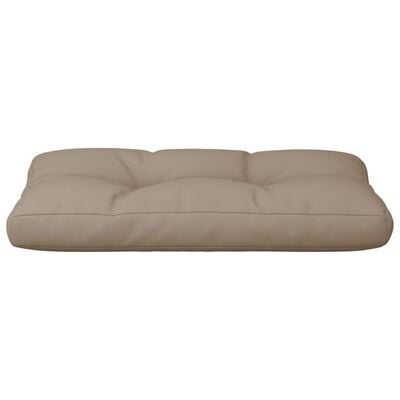 vidaXL Almofadão para sofá de paletes tecido cinza-acastanhado