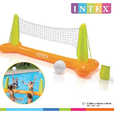 Intex Jogo de voleibol para piscina 239x64x91 cm