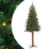 vidaXL &Aacute;rvore de Natal Slim Verde 210 cm