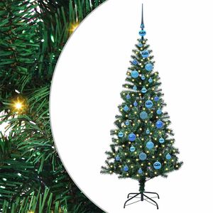 vidaXL &Aacute;rvore de Natal Artificial Pr&eacute;-iluminada Verde 150 cm