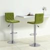 vidaXL Bancos de bar 2 pcs veludo verde-claro