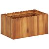 vidaXL Vaso/floreira de jardim 50x30x25 cm madeira de ac&aacute;cia maci&ccedil;a