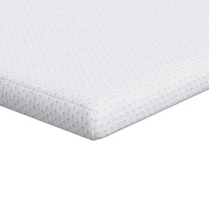vidaXL Topper de Colch&atilde;o Branco 80 x 200 cm Tecido Jacquard