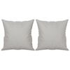 vidaXL Almofadas decorativas 2 pcs 40x40 cm microfibra cinzento-claro