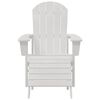 vidaXL Cadeira Adirondack Branco 74 x 82 x 92cm HDPE