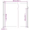 vidaXL Toldo lateral retrátil 200x600 cm cor creme