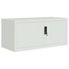 vidaXL Arquivador 90x40x40 cm a&ccedil;o cinzento-claro