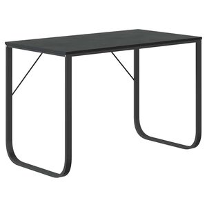 vidaXL Secret&aacute;ria de computador 110x60x73 cm contraplacado preto