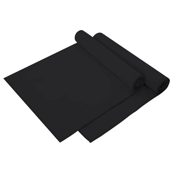 vidaXL Toalhas Esportivas 2 pcs Preto 140 x 70 cm