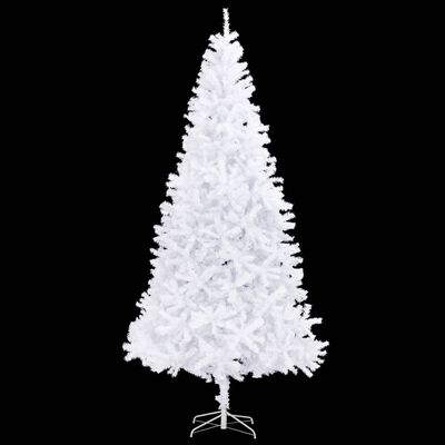 vidaXL Árvore Natal artificial pré-iluminada c/bolas/LEDs 300cm branco