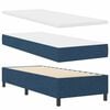 vidaXL Cama Box com colch&atilde;o com cabeceira Azul 80 x 200 cm tecido