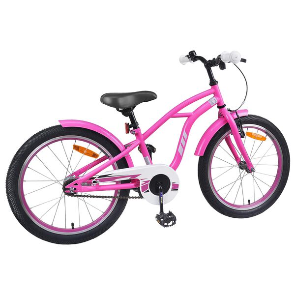 vidaXL Bicicleta Infantil 20 Polegadas para 6-11 Anos Rosa Escuro