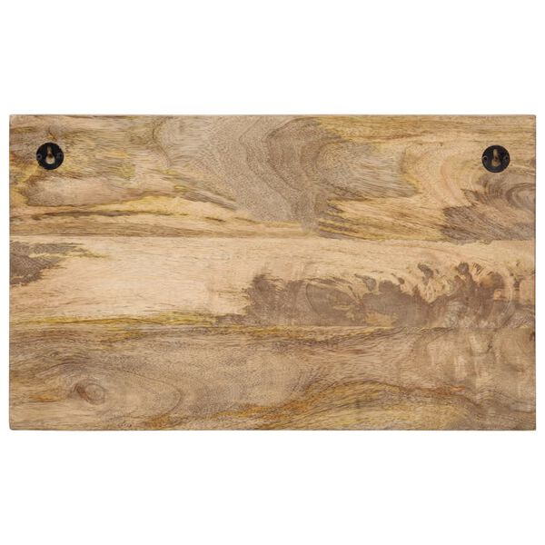 vidaXL Cabides de parede com 4 ganchos 2 pcs mangueira maci&ccedil;a