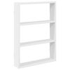 vidaXL Prateleira de parede 43x9x60 cm derivados de madeira branco