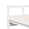 vidaXL Sof&aacute;-cama sem colch&atilde;o 80x200 cm madeira de pinho maci&ccedil;a branco