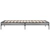 vidaXL Estrutura cama 100x200 cm derivados madeira/metal cinza sonoma