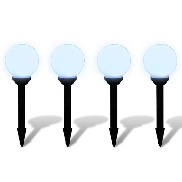 vidaXL Candeeiros de exterior 4 pcs LED 15 cm com estacas de enterrar