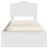 vidaXL Estrutura da Cama Branco 90 x 190 cm Madeira processada