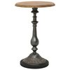 vidaXL Mesa de extremidade madeira de abeto maci&ccedil;a 40x64 cm castanho