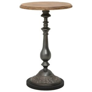 vidaXL Mesa de extremidade madeira de abeto maci&ccedil;a 40x64 cm castanho