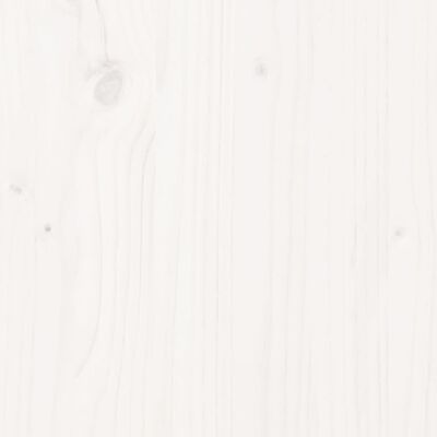 vidaXL Cama de solteiro pequena p/ idosos 75x190cm pinho maciço branco