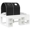 vidaXL Cama com T&uacute;nel 3 unid. Branco e Preto Derivados de Madeira