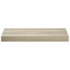 vidaXL Prateleira de parede suspensa 50x23x3,8 cm MDF cor carvalho