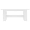 vidaXL Mesa de jantar 180x90x76 cm derivados de madeira branco