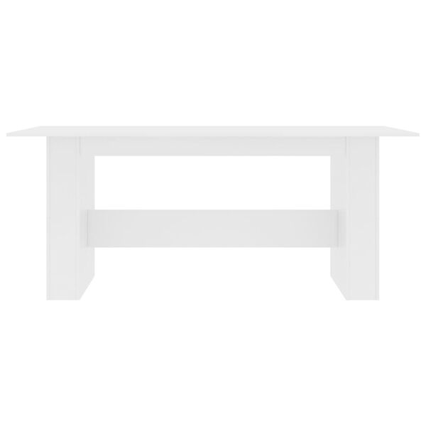 vidaXL Mesa de jantar 180x90x76 cm derivados de madeira branco