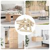 vidaXL Dowels de madeira 12000 pcs Castanho Madeira maci&ccedil;a