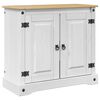 vidaXL Suporte para Aqu&aacute;rio CORONA Branco e marrom 81,5 x 37 x 73 cm