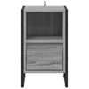 vidaXL Mesa-de-cabeceira com gaveta Cinza Sonoma 39,5 x 30 x 50 cm