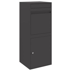 vidaXL Caixa para entrega de pacotes Preto 41 x 38 x 103 cm A&ccedil;o