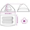 vidaXL Tenda de campismo cúpula p/ 2 pessoas impermeável camuflagem