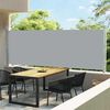 vidaXL Toldo lateral retr&aacute;til para p&aacute;tio 600x160 cm cor cinzento