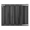 vidaXL Port&atilde;o de jardim 100x80 cm WPC cinzento