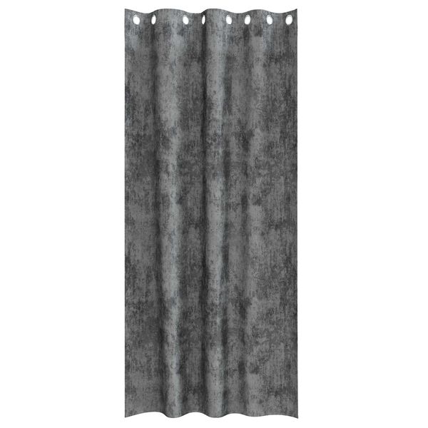 vidaXL Cortinas de Veludo 2 pcs Cinzeto 245 x 140 cm Veludo