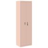 vidaXL Arm&aacute;rio de arruma&ccedil;&atilde;o Rosa 60 x 40 x 200 cm A&ccedil;o