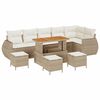vidaXL Conjunto de Sof&aacute; de Jardim 10 unid. 10-N&uacute;mero de lugares