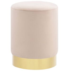 vidaXL Banco 28 x 36 cm veludo damasco e dourado