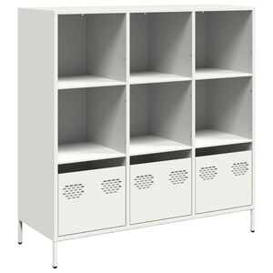 vidaXL Aparador alto 101,5x39x103,5 cm a&ccedil;o branco