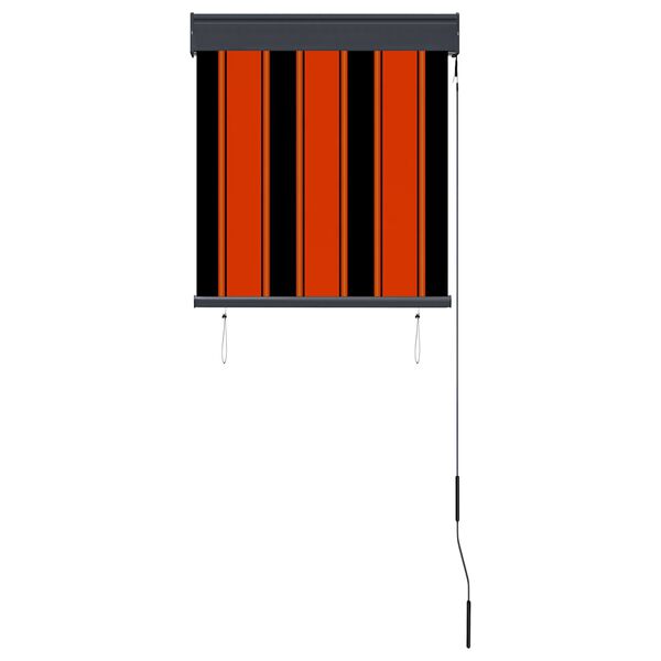 vidaXL Estore de rolo para exterior 60x250 cm laranja e castanho