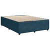 vidaXL Cama boxspring com colch&atilde;o 140x190 cm veludo azul