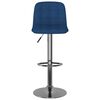 vidaXL Bancos de bar 2 pcs tecido azul
