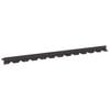 vidaXL Acabamento para Gramado 30 pcs 102 x 4 x 4 cm A&ccedil;o Preto
