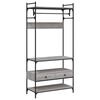 vidaXL Roupeiro c/ gavetas 89x39x184,5 cm deriv. madeira cinza sonoma