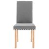 vidaXL Cadeiras de jantar 2 pcs tecido cinzento-claro