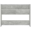 vidaXL Sapateira parede 80x18x60 cm derivados madeira cinzento cimento